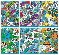 Zeszyt A5/32k kratka dziecięce graffiti 9501339 Herlitz